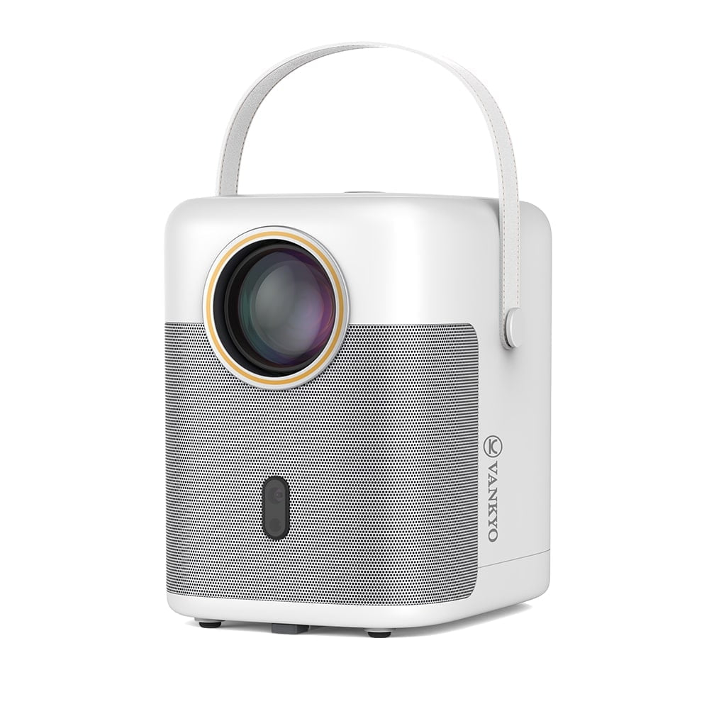 -Performance H300W Native 1080P Portable Smart Projector, 5G Wifi and Bluetooth Outdoor Movie Projector, Wireless Mirroring, Auto Keystone