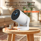 HY300 Ultra 4K Portable Projector 300ANSI Android 11 BT5.4 Outdoor Movie Projector with Electronic Focus & Speaker