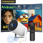 HY300 Ultra 4K Portable Projector 300ANSI Android 11 BT5.4 Outdoor Movie Projector with Electronic Focus & Speaker