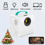 Q2 Portable Mini Movie Projector Same Screen Smartphone 640*480P for Outdoor Camping Home Theater Children'S Gifts
