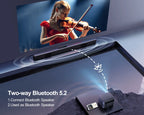 Projector 550 ANSI 21000L with Wifi 6 and Bluetooth, Native 1080P& 4K Supported &Auto Screen Home Theater Movie Projector