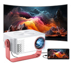 1080P Small Projector Home Portable Movie Projector LED Wifi 360 Deg Rotation 150ANSI Auto Correction for TV Stick Laptop PC